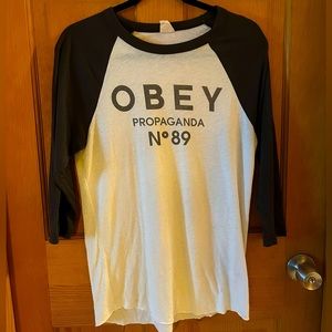 Obey Baseball T-Shirt